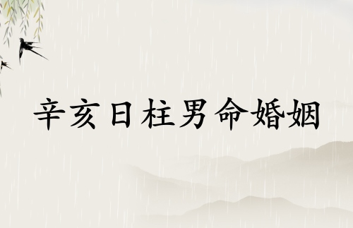 辛亥日柱男命婚姻走勢(shì)
