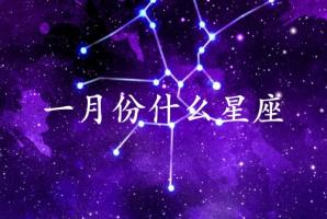 一月份生日是什么星座
