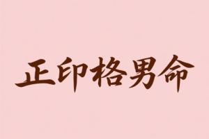 正印格男命適合從事的行業