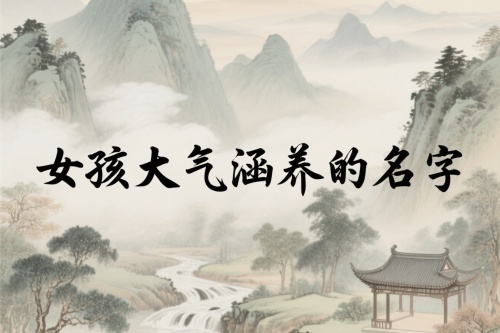 女孩大氣涵養的名字