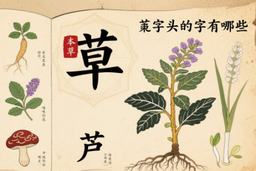 艸字頭的字有哪些 艸字頭的字有哪些