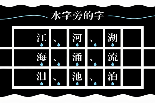 水字旁的字有哪些 水字旁的字有哪些