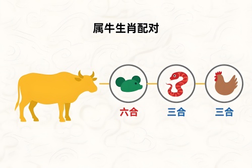 屬牛的三合和六個合生肖是什么 屬牛的三合和六個合生肖是什么