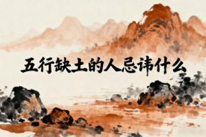 五行缺土的人忌諱什么